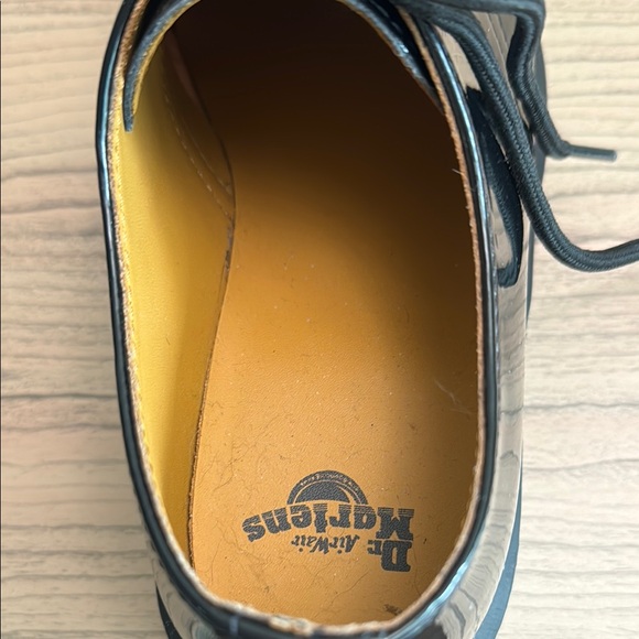 Dr Martens Patent Leather Black Lace-Up Shoes - Picture 9 of 16
